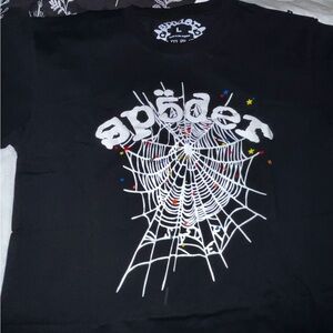 Black Spider Web Graphic Tee